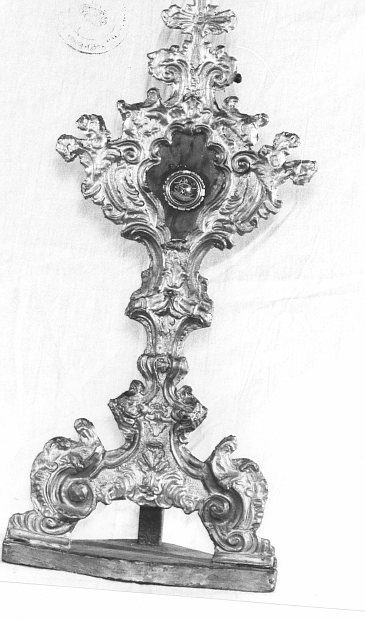 reliquiario - a ostensorio, opera isolata - bottega bergamasca (sec. XVIII)