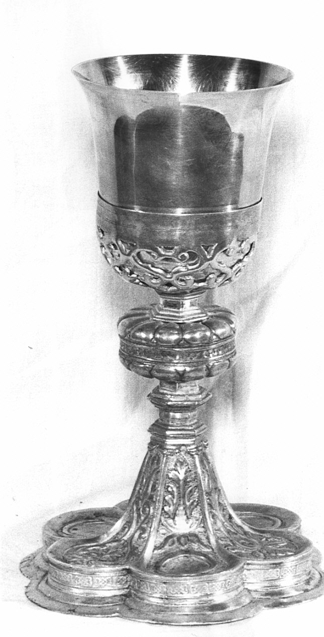 calice, opera isolata - bottega lombarda (seconda metà, prima metà sec. XVI, sec. XVII)