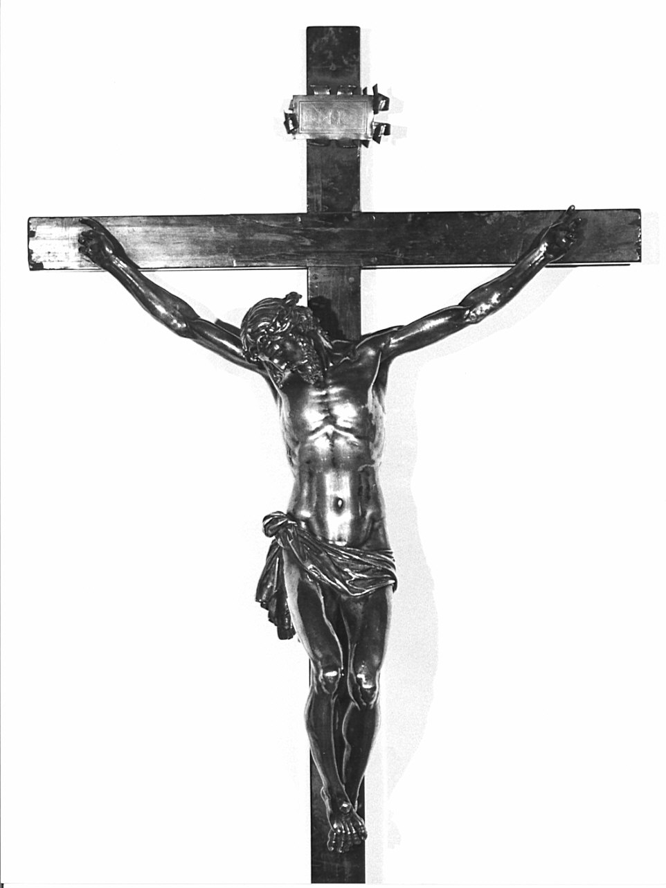 crocifisso, opera isolata di Boulogne Jean detto Giambologna (bottega) (sec. XVI)