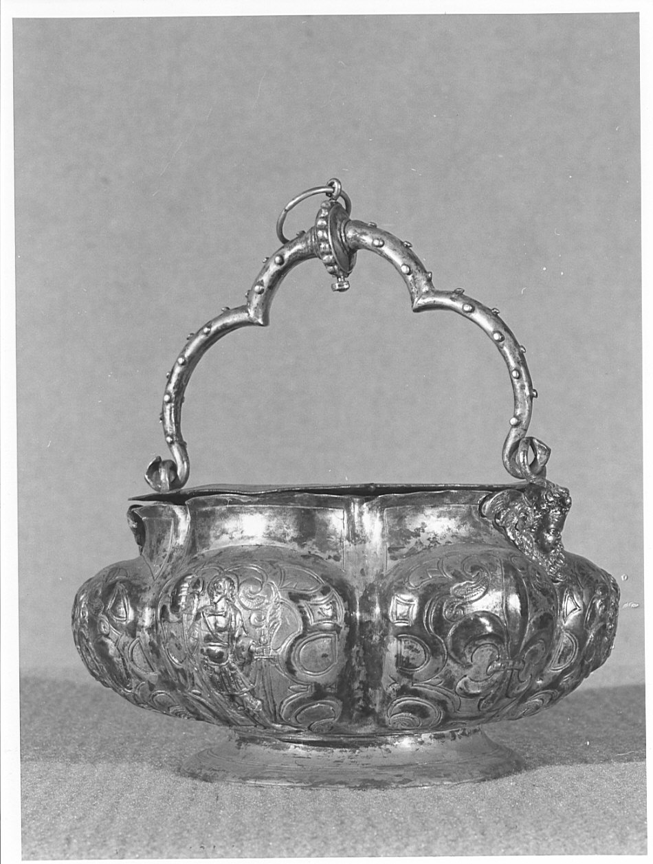 secchiello per l'acqua benedetta, opera isolata - bottega veneta (sec. XVI, sec. XVII)