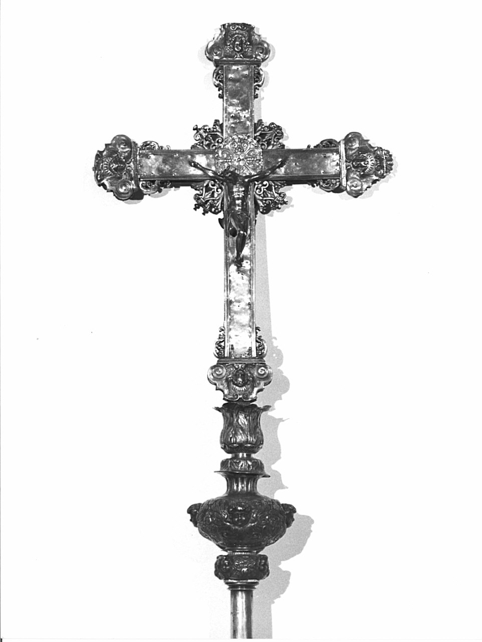 croce processionale, opera isolata - bottega italiana (sec. XVII)