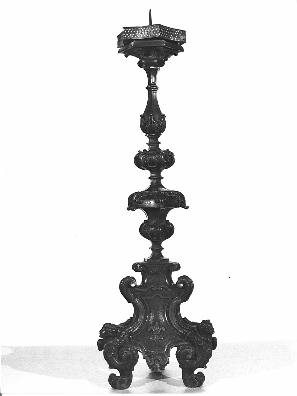 candelabro, serie - bottega milanese (sec. XVIII)