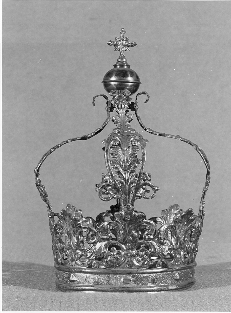 corona da statua, elemento d'insieme - bottega italiana (sec. XVIII)