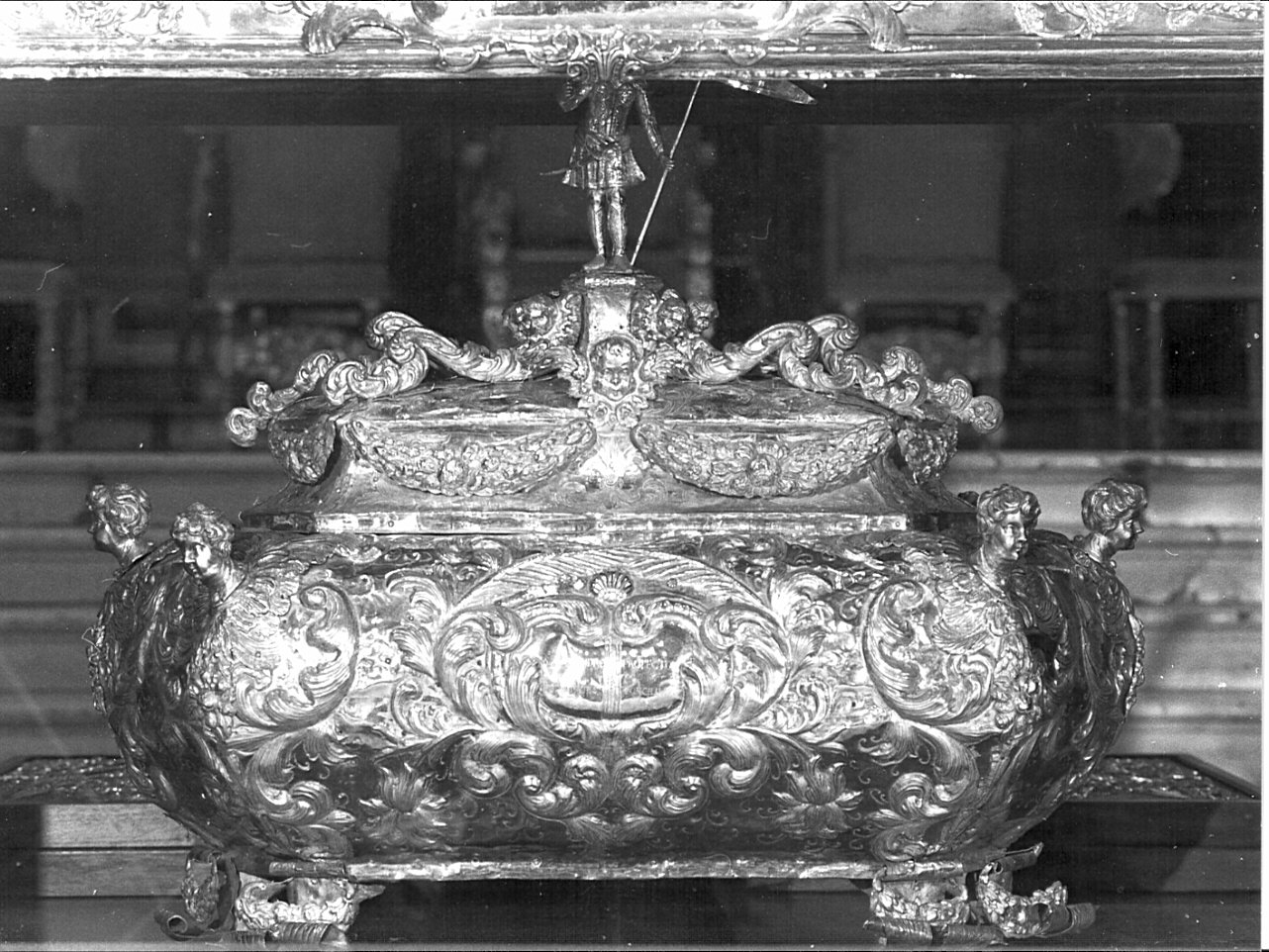 reliquiario a teca - a urna, opera isolata di Roberti Pietro (sec. XVIII)