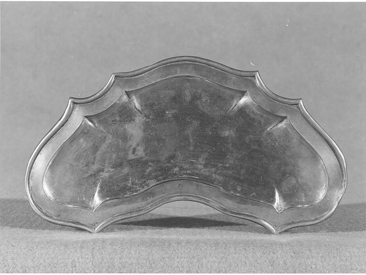 piattino da comunione, opera isolata - bottega italiana (sec. XVIII)