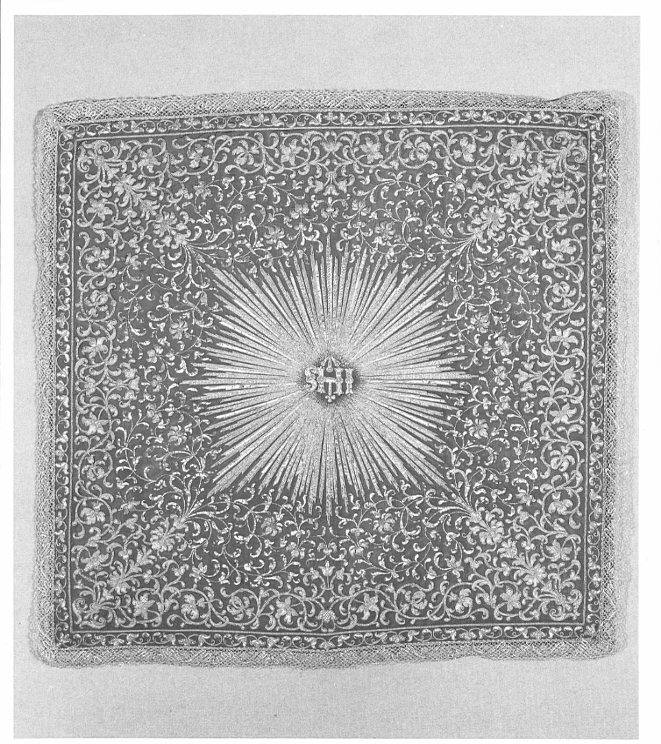 velo di calice, elemento d'insieme - manifattura italiana (?) (fine sec. XVII)