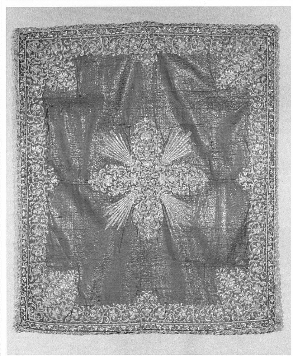 velo di calice, elemento d'insieme - manifattura italiana (?) (fine sec. XVII)
