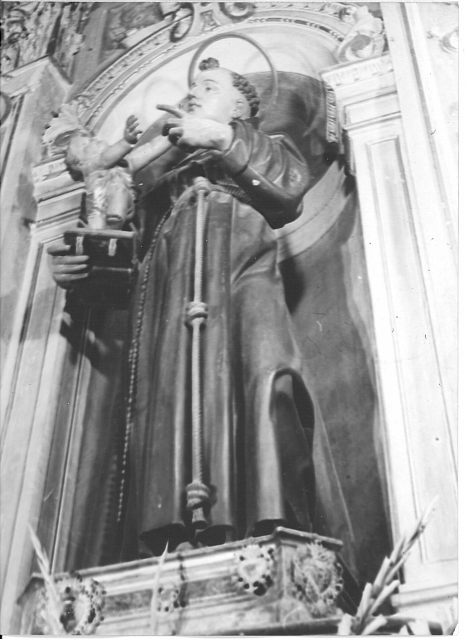 Sant'Antonio da Padova (statua, opera isolata) - bottega lombarda (primo quarto sec. XIX)