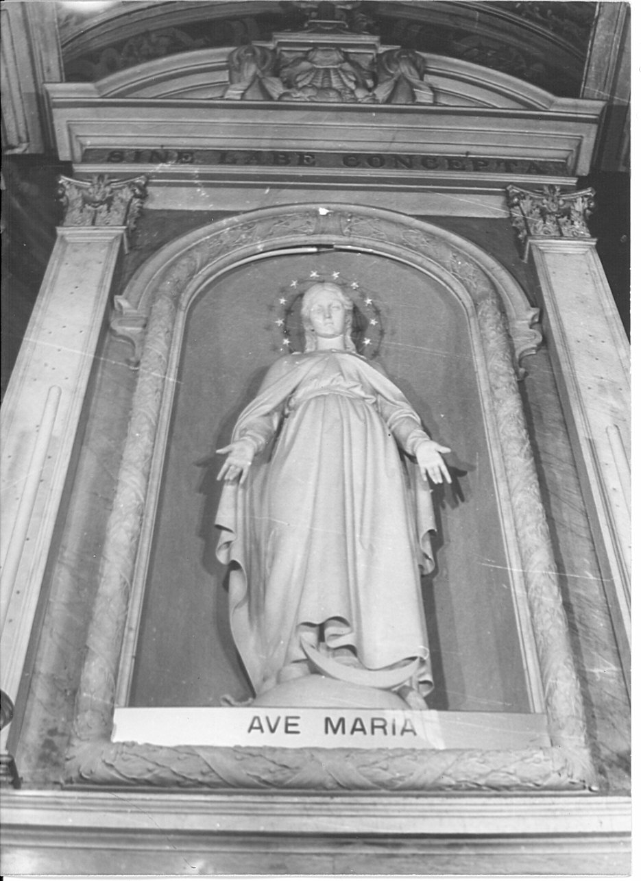 Madonna Immacolata (altare, opera isolata) di Manfredini Gaetano (sec. XIX)
