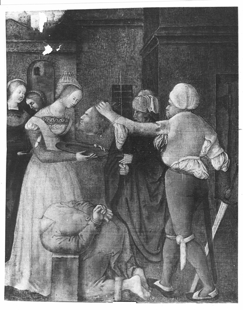 decapitazione di San Giovanni Battista (dipinto, opera isolata) - ambito lombardo (primo quarto sec. XVI)