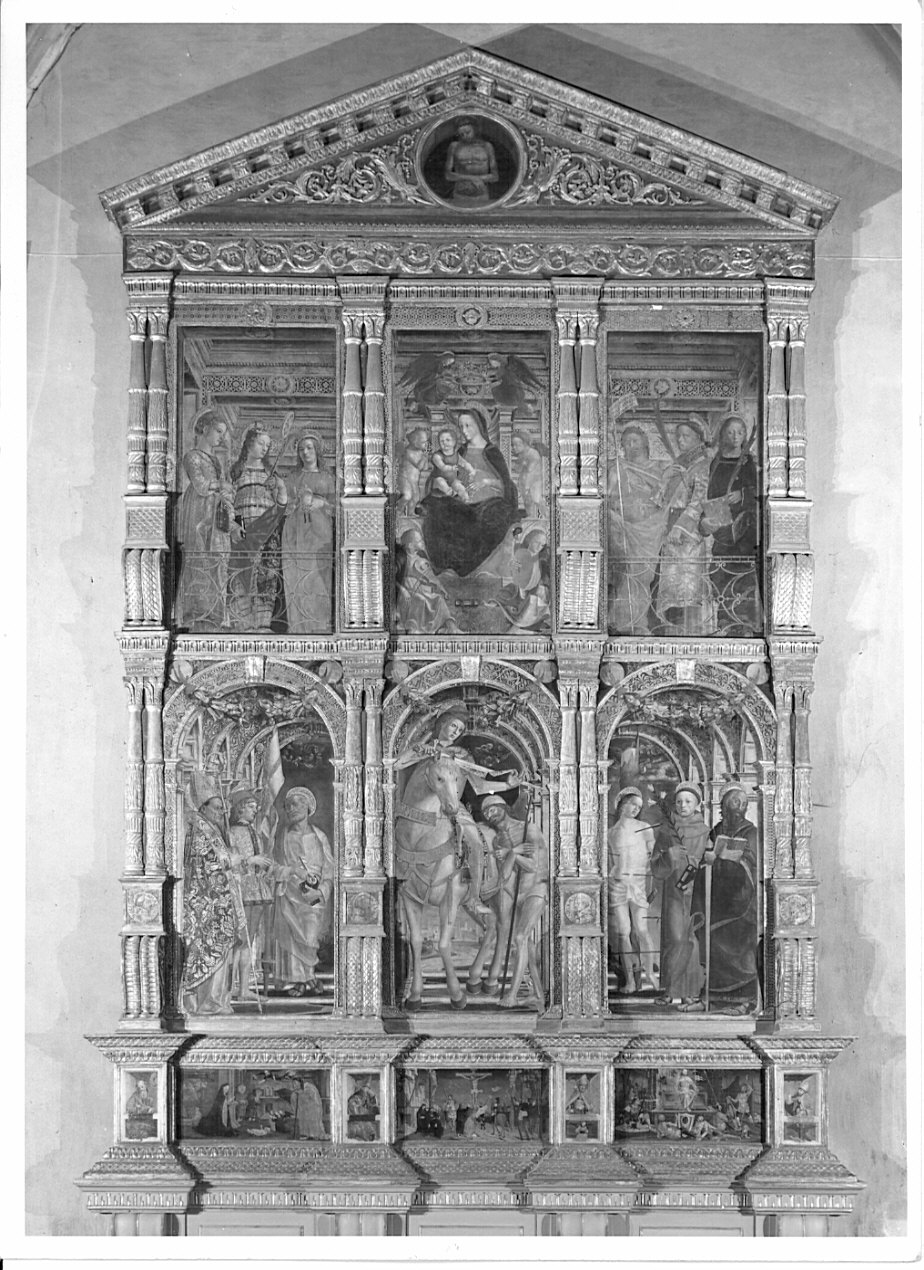 polittico, complesso decorativo di Butinone Bernardino, Zenale Bernardino, De Donati Ambrogio (ultimo quarto sec. XV)