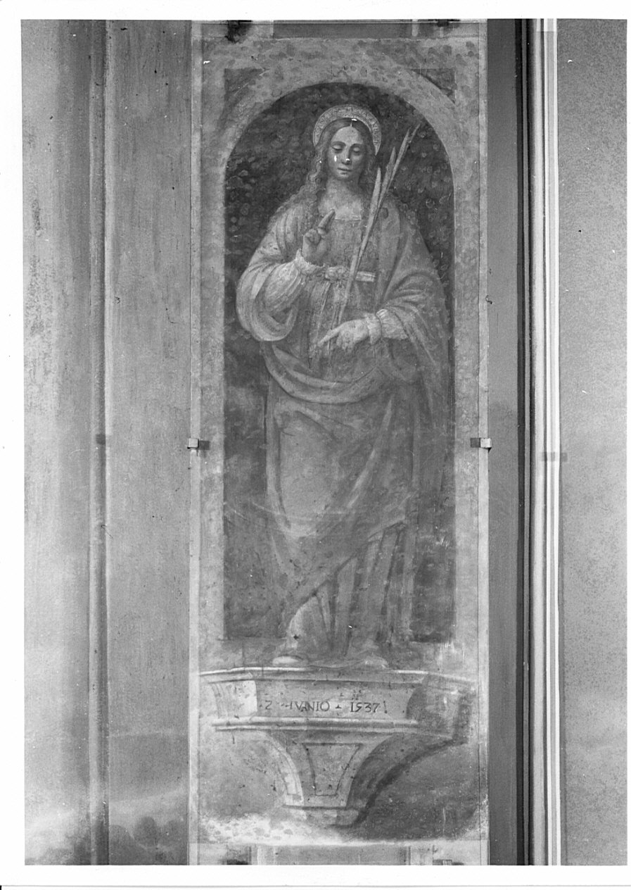 Santa Lucia (dipinto, opera isolata) di Moietta Nicola (sec. XVI)