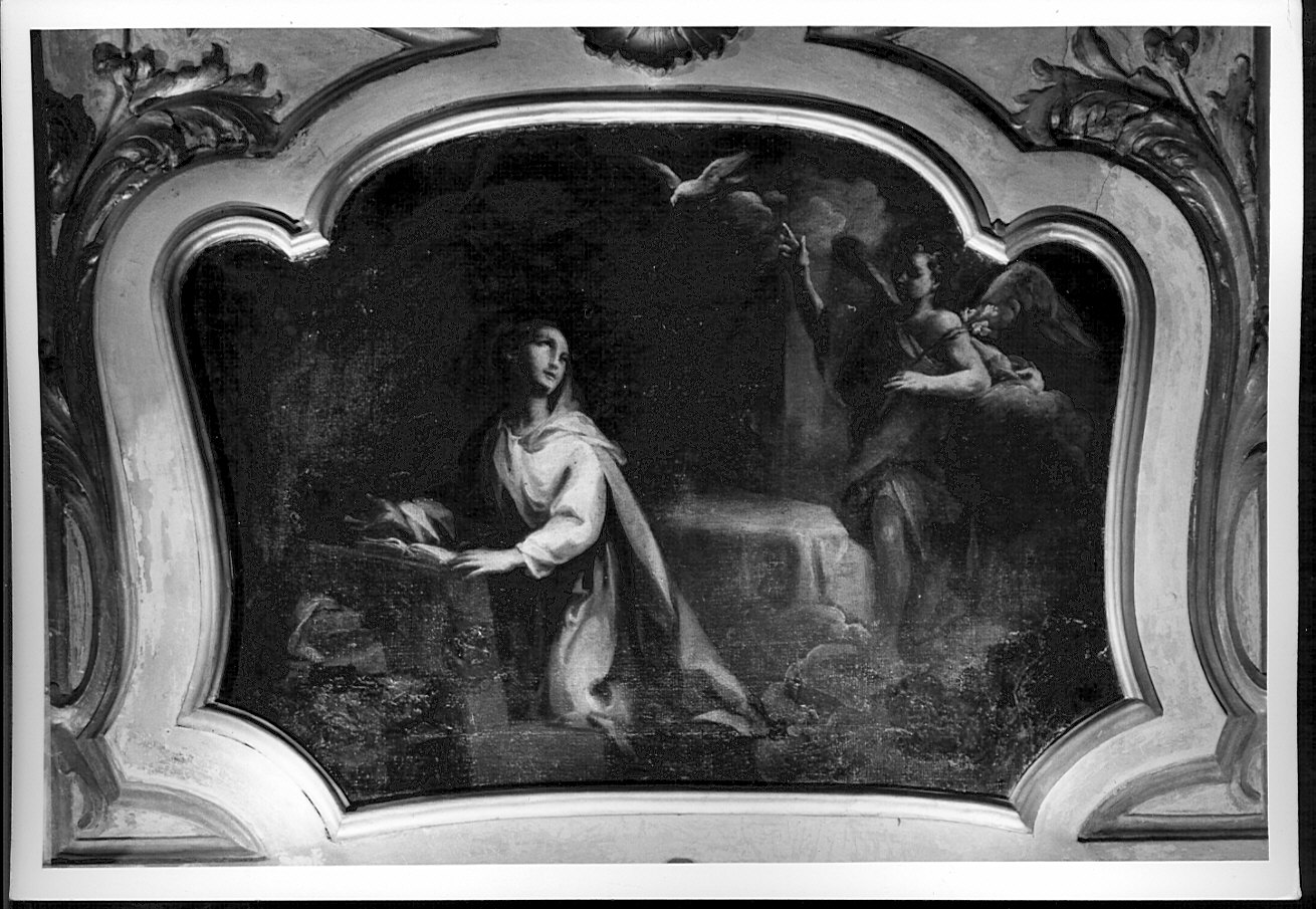 Annunciazione (dipinto, elemento d'insieme) di Ferrario Federico (sec. XVIII)