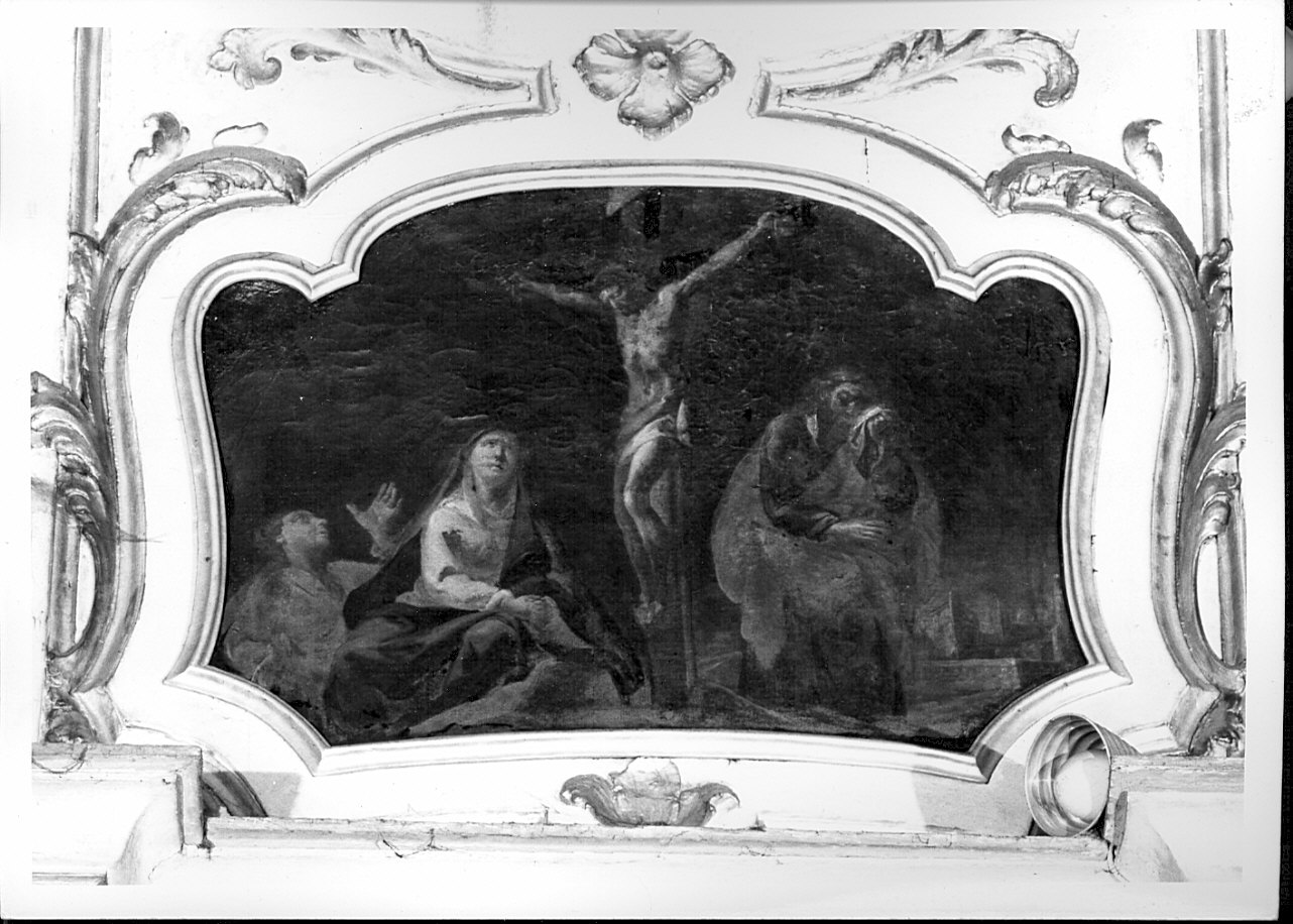 crocifissione (dipinto, elemento d'insieme) di Ferrario Federico (sec. XVIII)