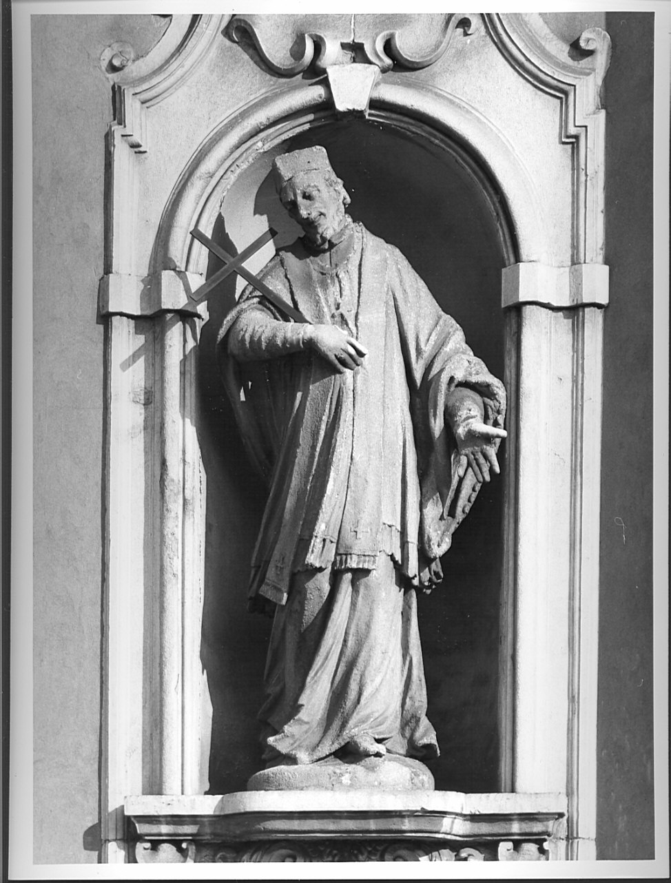 San Francesco Saverio (scultura, elemento d'insieme) di Pirovano Anton Maria (sec. XVIII)