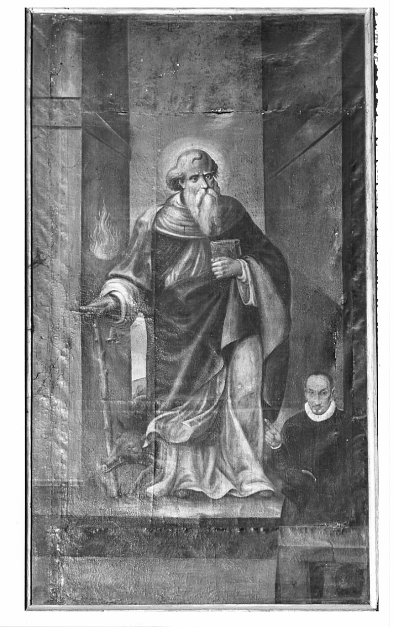 Sant'Antonio Abate (dipinto, opera isolata) - ambito lombardo (inizio sec. XVII)