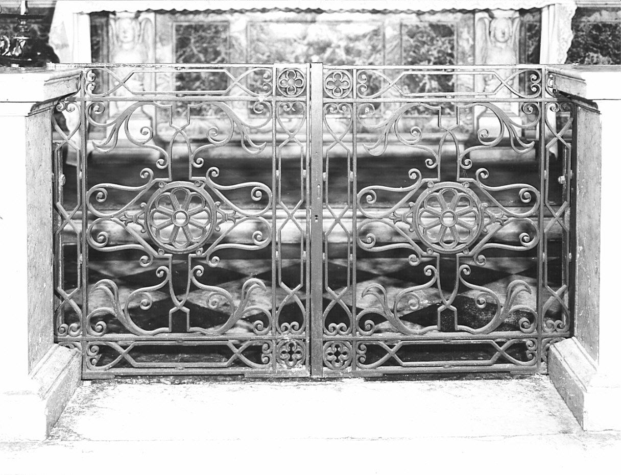 cancello, opera isolata - bottega italiana (inizio sec. XIX)