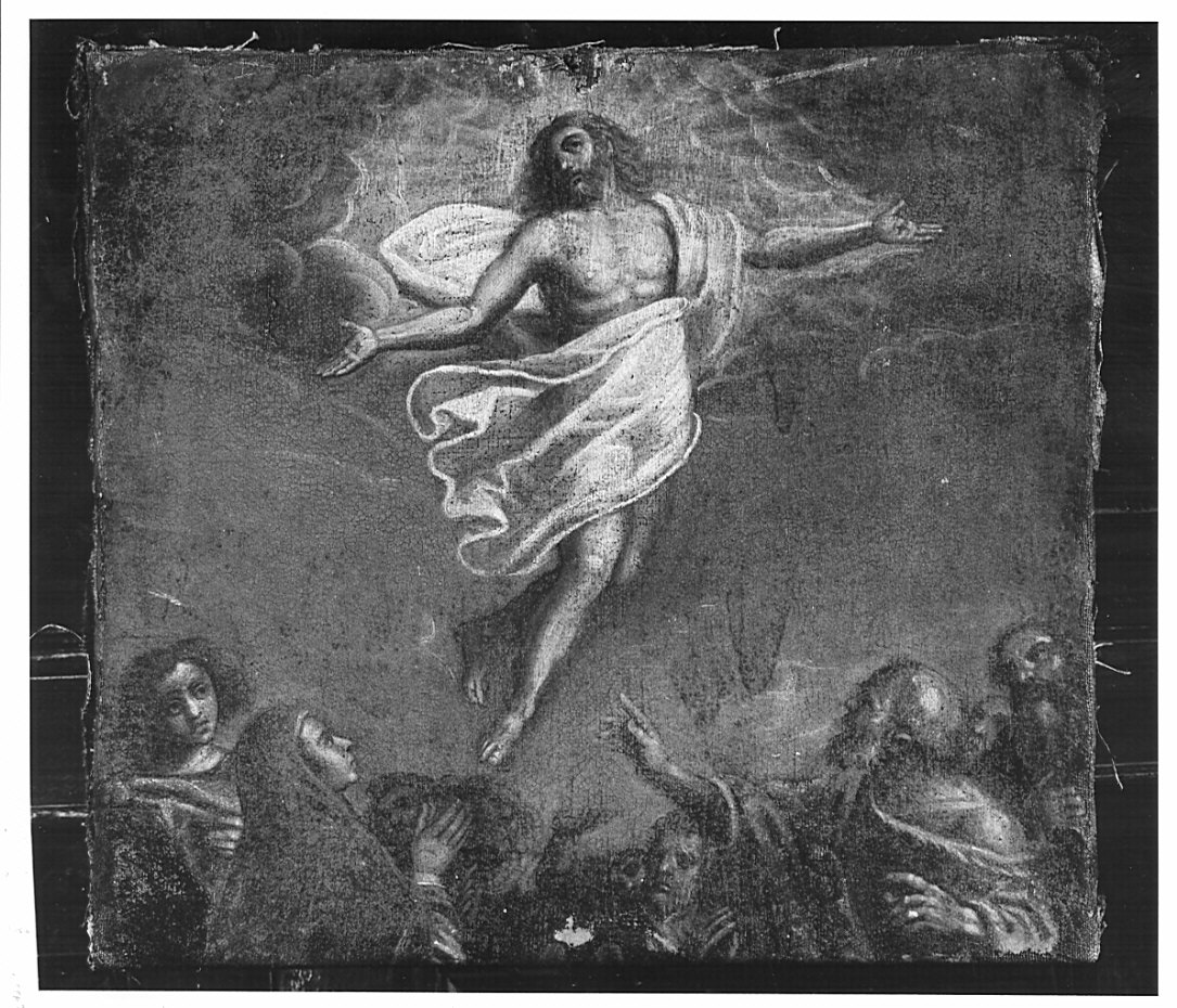 ascensione di Cristo (dipinto, elemento d'insieme) di Gandino Antonio (attribuito) (sec. XVII)