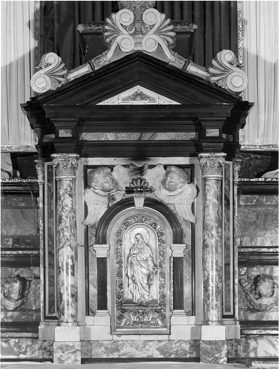 tabernacolo, elemento d'insieme - bottega italiana (sec. XVII)