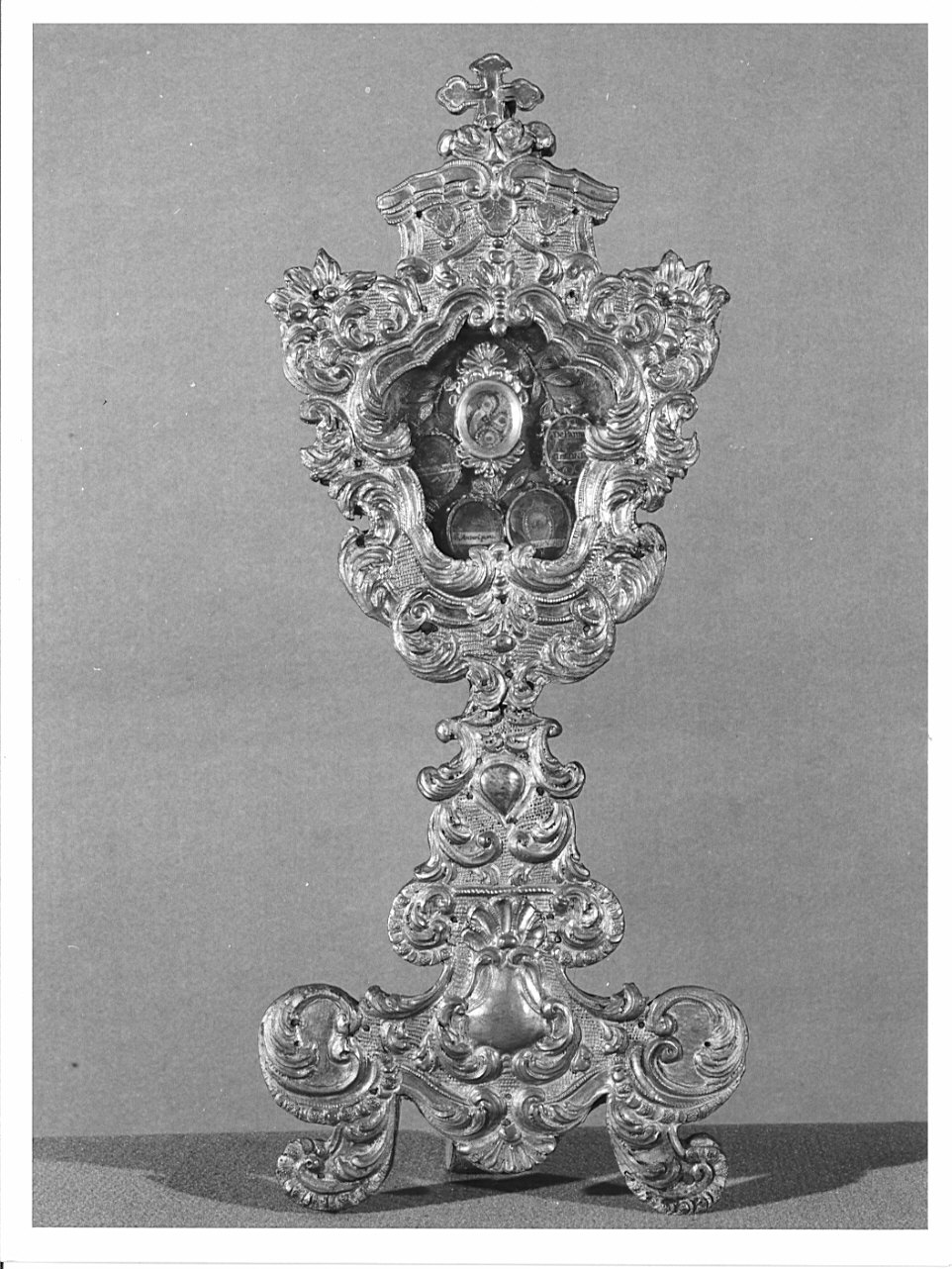 reliquiario - a ostensorio, opera isolata - bottega italiana (prima metà sec. XVIII)