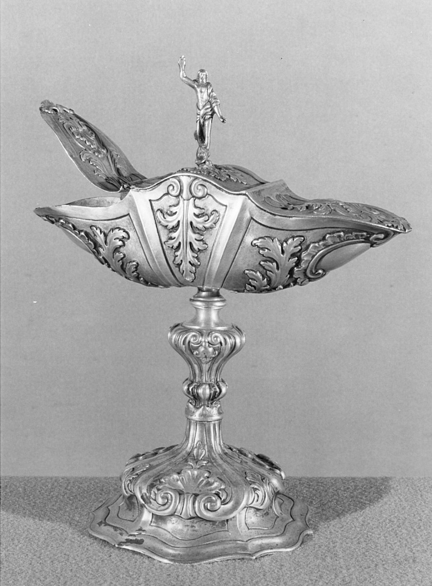 navicella portaincenso, opera isolata - bottega italiana (sec. XIX)