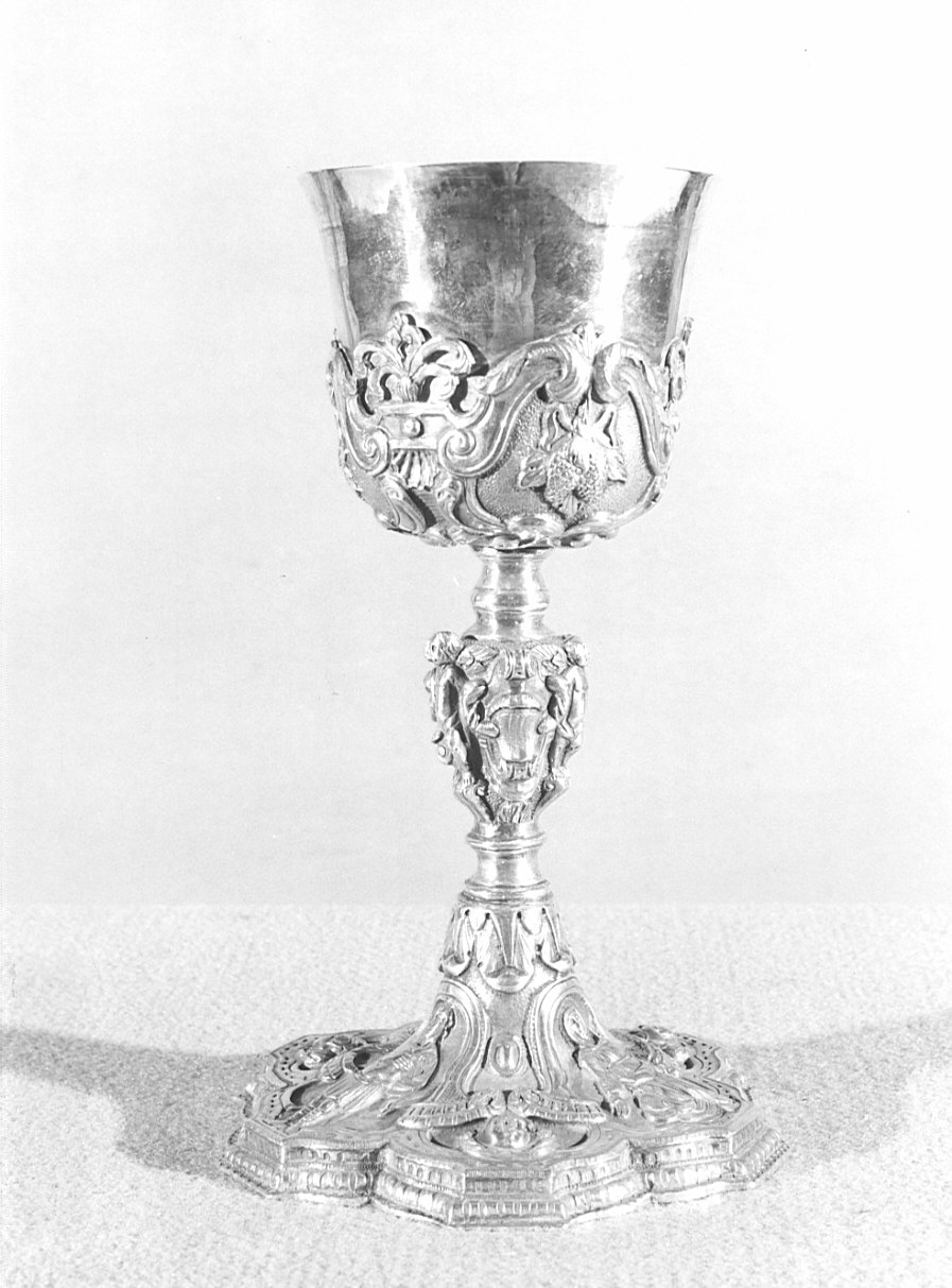 calice, opera isolata - bottega lombarda (fine sec. XVII)