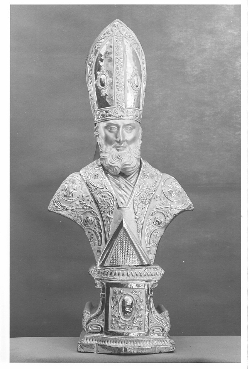 reliquiario - a busto, opera isolata - bottega lombarda (inizio sec. XIX)