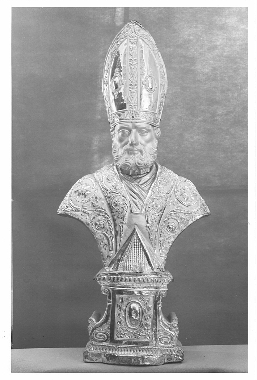 reliquiario - a busto, opera isolata - bottega lombarda (inizio sec. XIX)