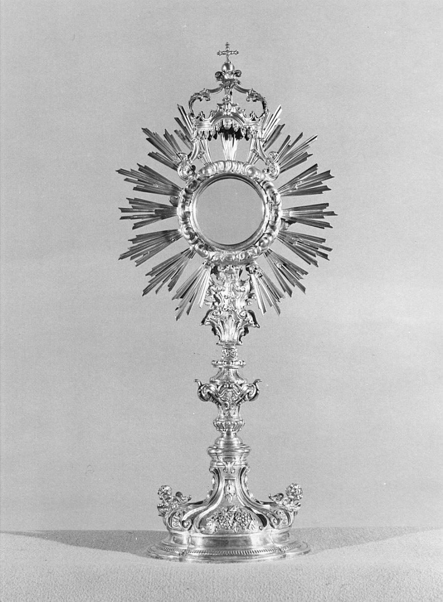 ostensorio - a raggiera, opera isolata - bottega lombarda (sec. XIX)