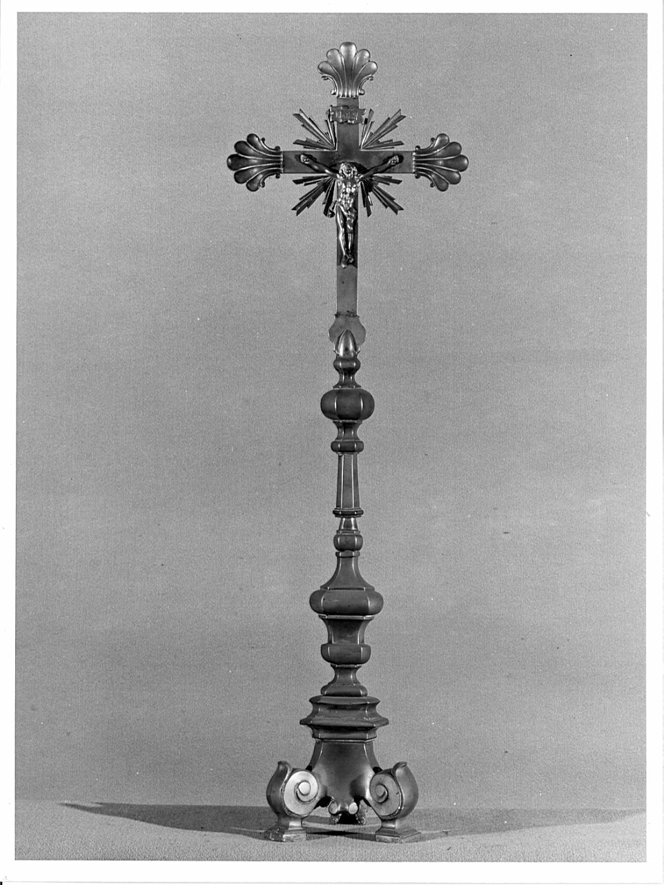 croce d'altare, opera isolata - bottega lombarda (sec. XVIII)