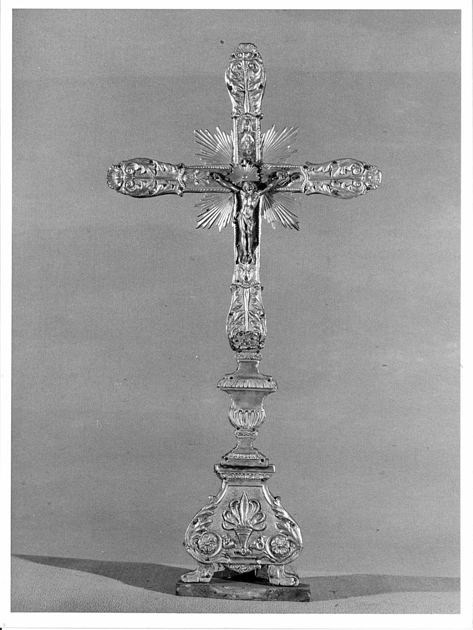 croce d'altare, opera isolata - bottega lombarda (inizio sec. XIX)