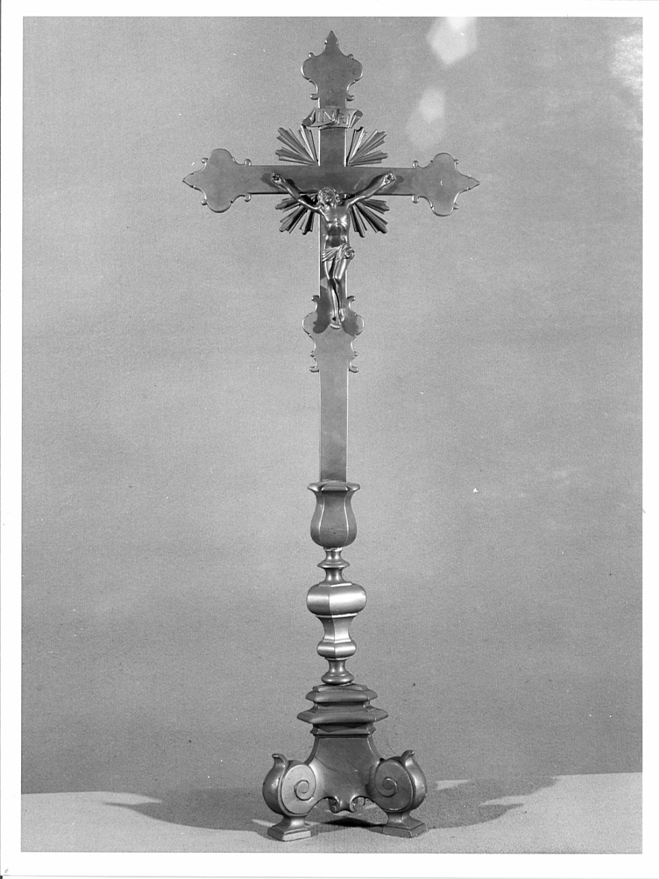 croce d'altare, opera isolata - bottega lombarda (sec. XVIII)