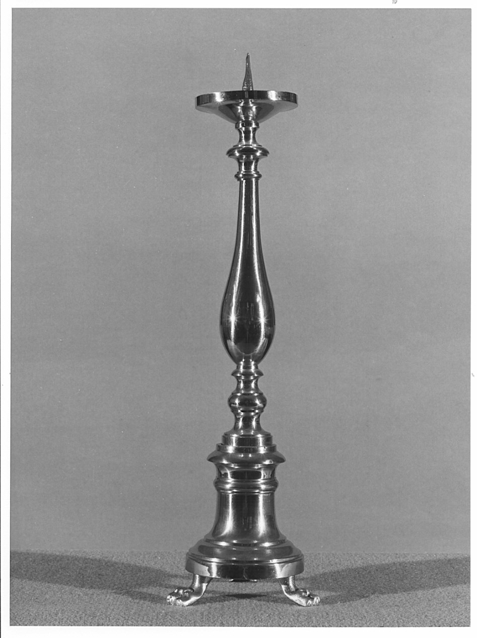 candeliere d'altare, serie - bottega lombarda (?) (sec. XIX)