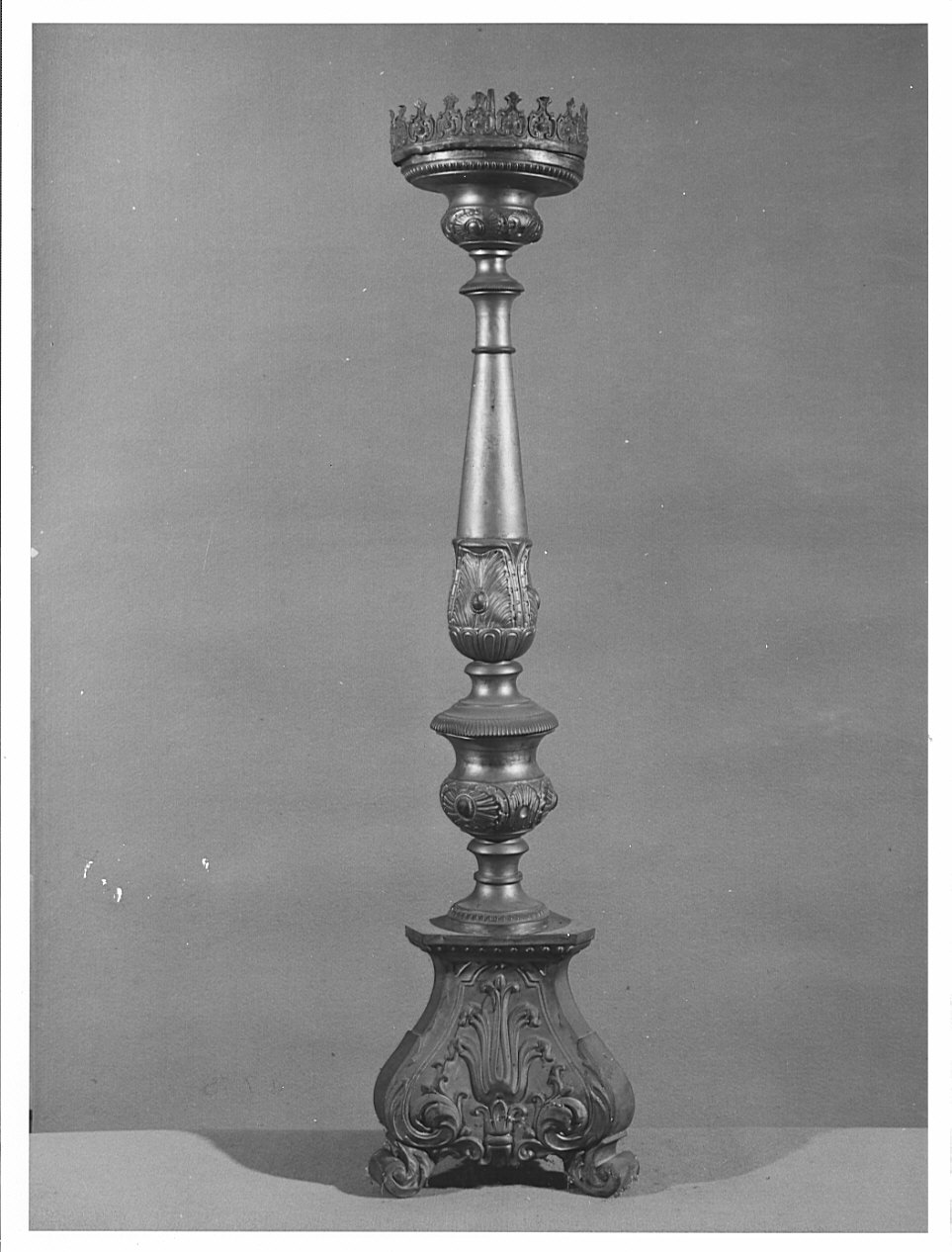 candeliere d'altare, serie - bottega lombarda (?) (sec. XIX)