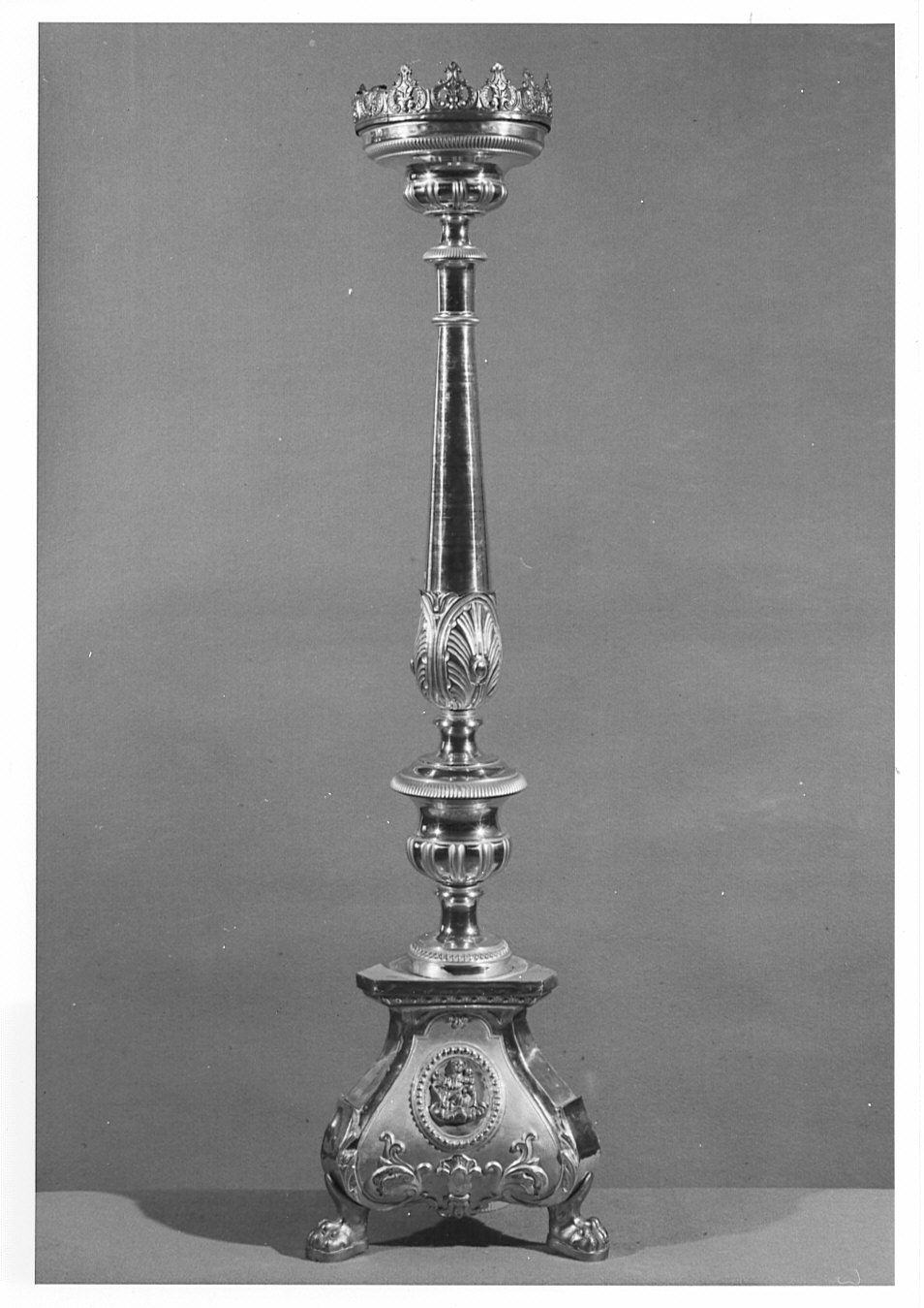 candeliere d'altare, serie - bottega lombarda (?) (sec. XIX)