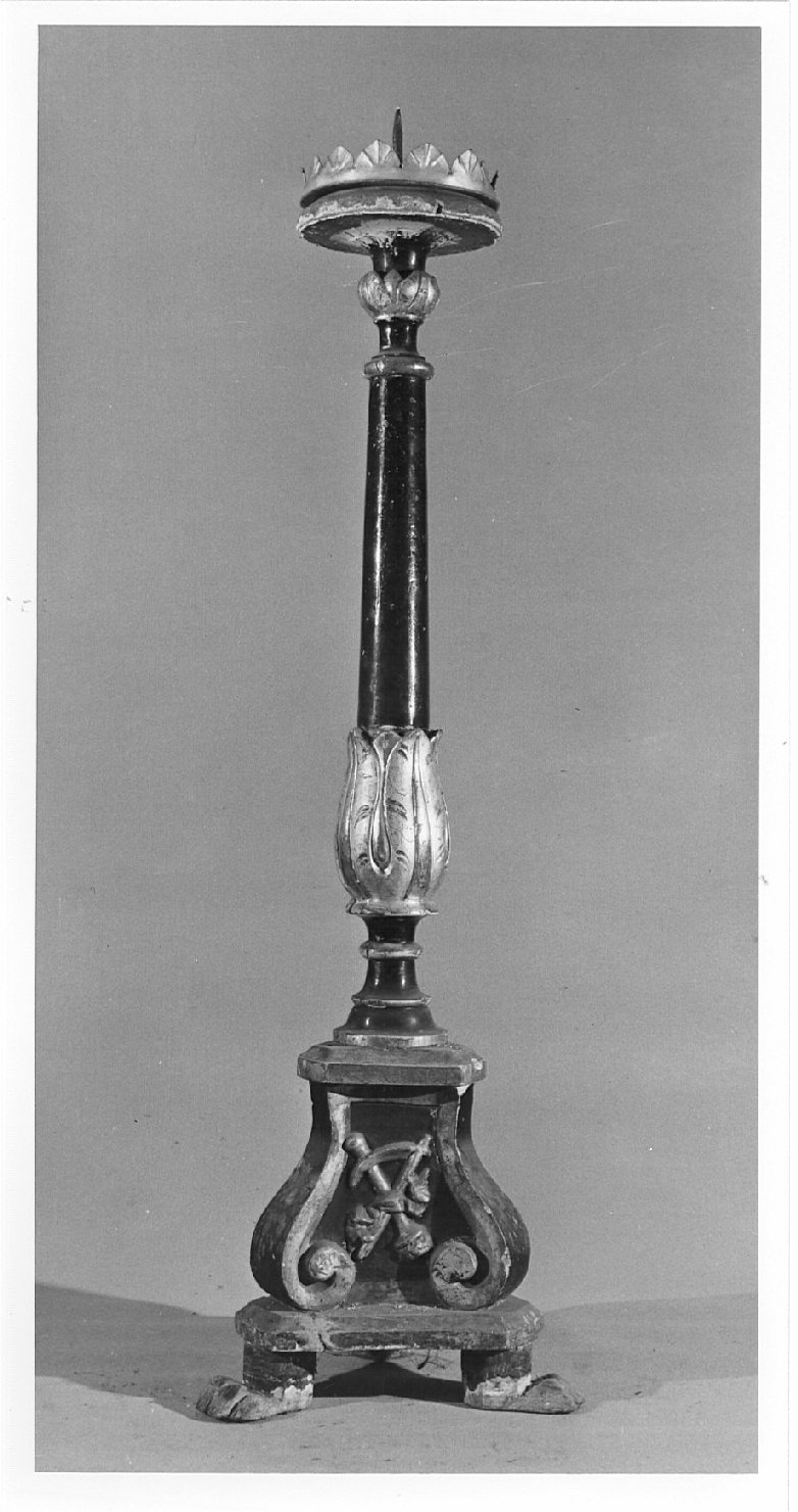 candelabro funebre, coppia - bottega lombarda (?) (sec. XIX)