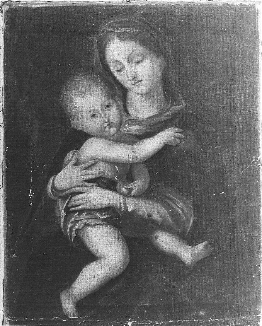 Madonna con Bambino (dipinto, opera isolata) - ambito lombardo (?) (sec. XVI)