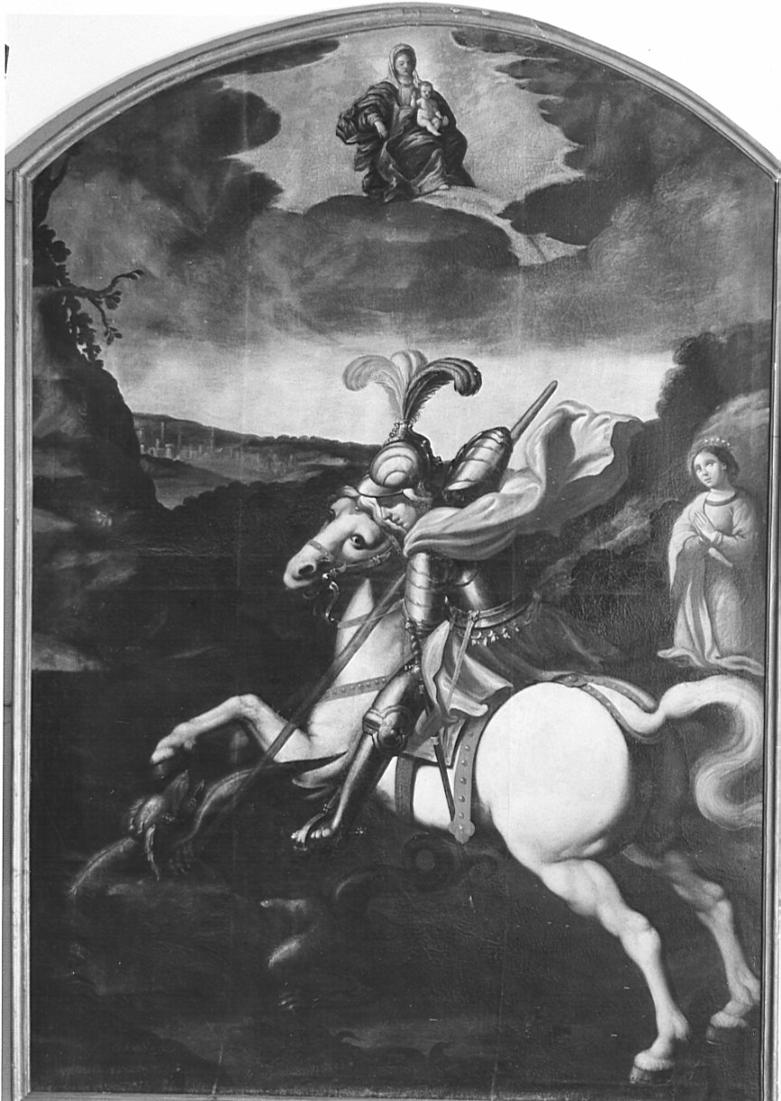 San Giorgio (pala d'altare, opera isolata) - ambito bergamasco (sec. XVII)