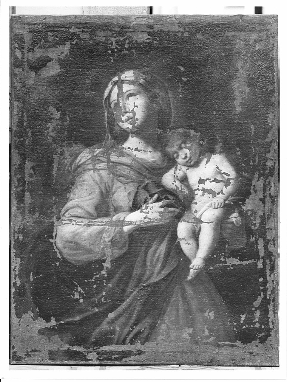 Madonna con Bambino (dipinto, opera isolata) - ambito lombardo (?) (fine sec. XVII)