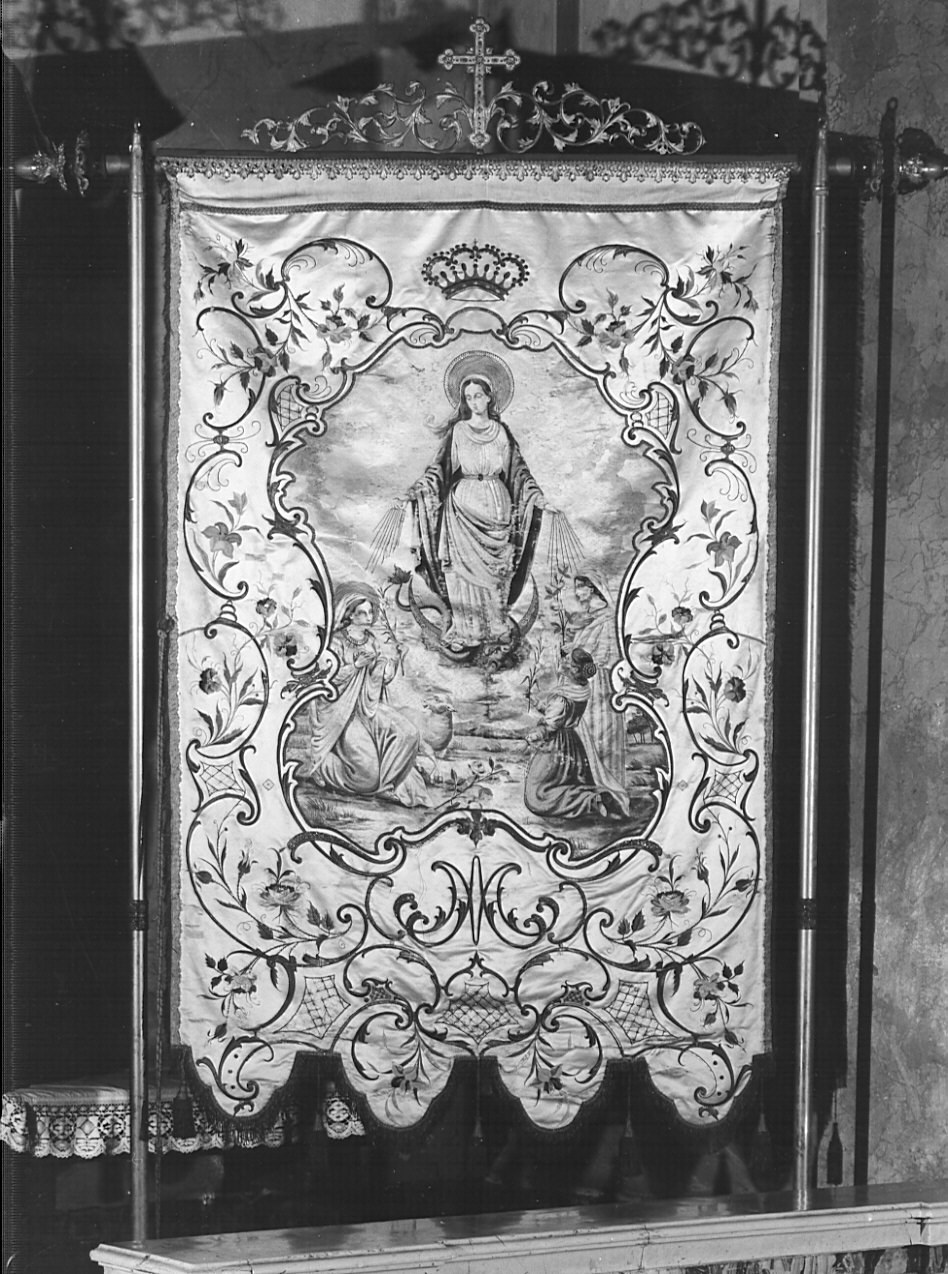 stendardo, opera isolata - manifattura bergamasca (inizio sec. XX)