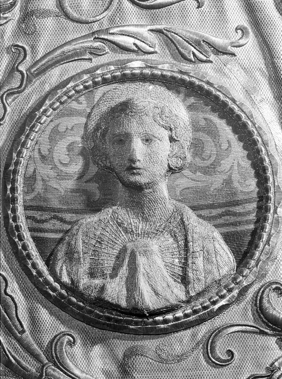 San Tarcisio (stendardo processionale, opera isolata) - manifattura lombarda (sec. XX)