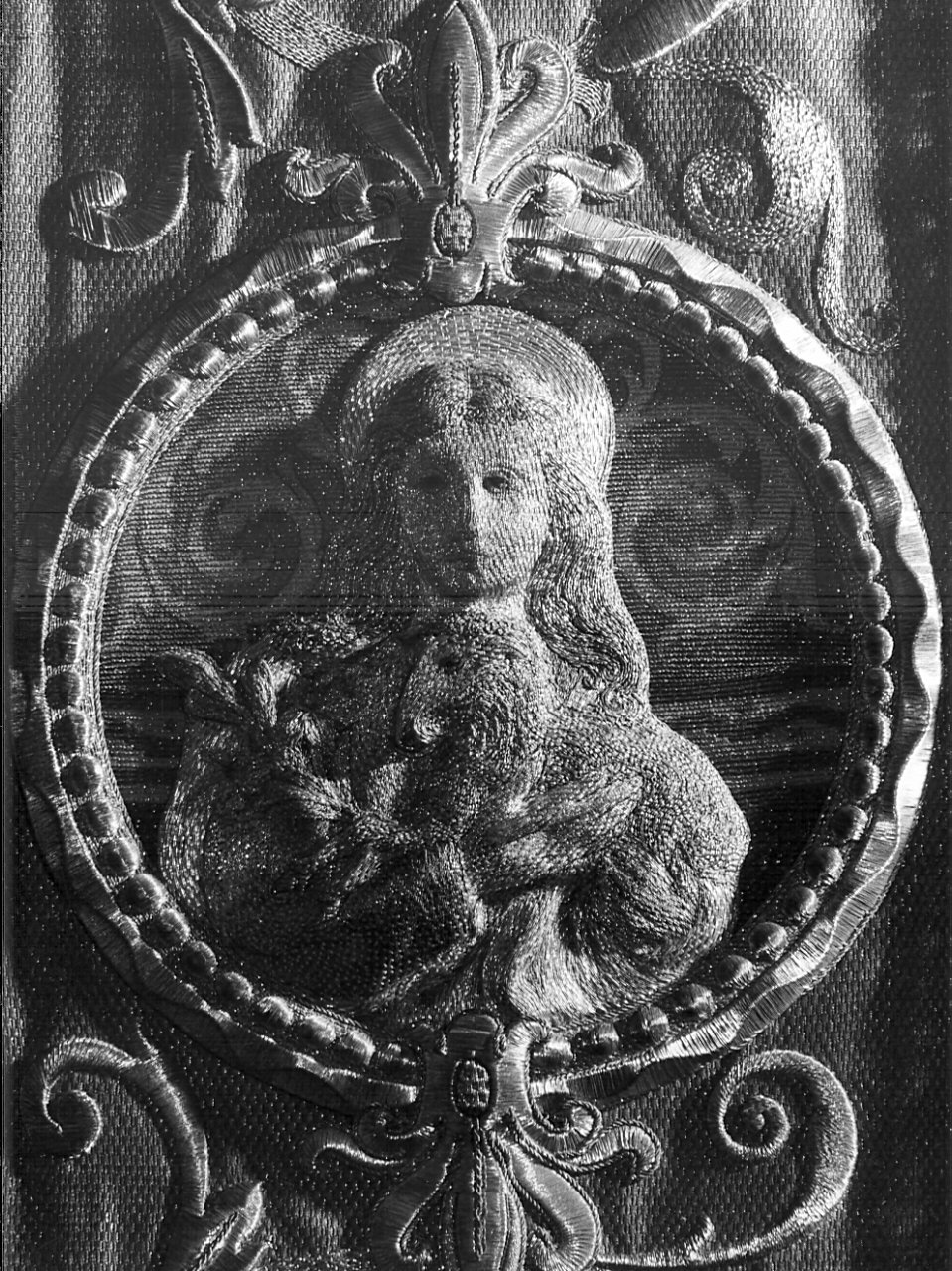 Sant'Agnese (stendardo processionale, opera isolata) - manifattura lombarda (sec. XX)