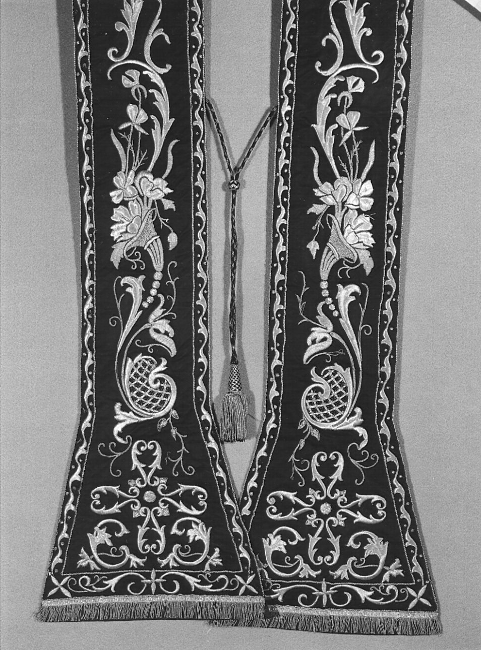stola, opera isolata - manifattura bergamasca (?) (sec. XIX)