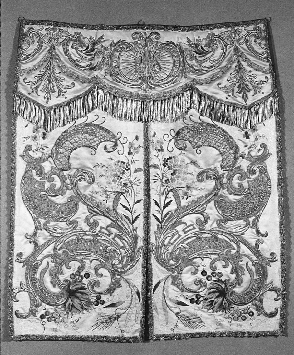 conopeo di tabernacolo, opera isolata - manifattura bergamasca (?) (sec. XIX)