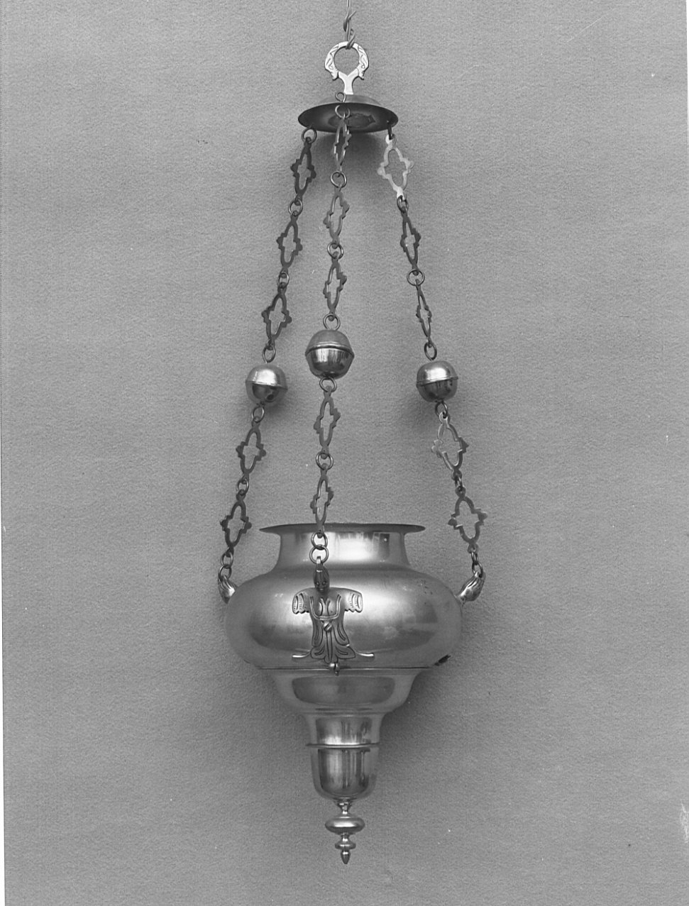 lampada pensile, opera isolata - bottega bergamasca (?) (sec. XVIII)