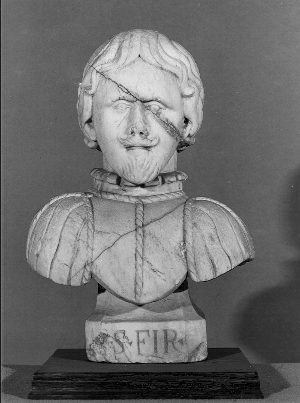 busto maschile (scultura, opera isolata) - bottega bergamasca (inizio sec. XVII)