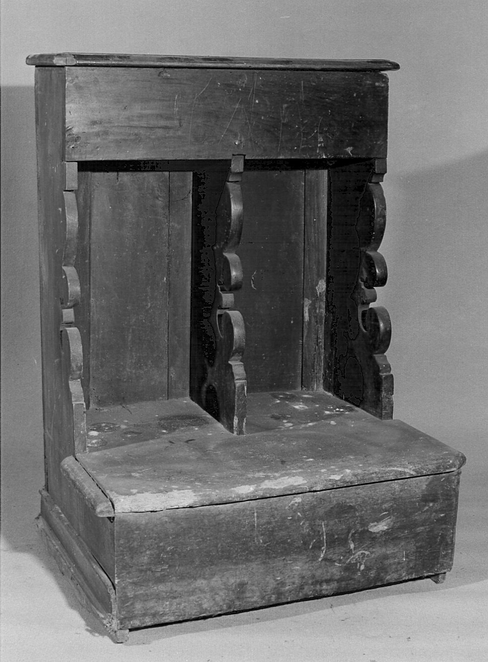 inginocchiatoio, opera isolata - bottega bergamasca (secc. XVII/ XVIII)