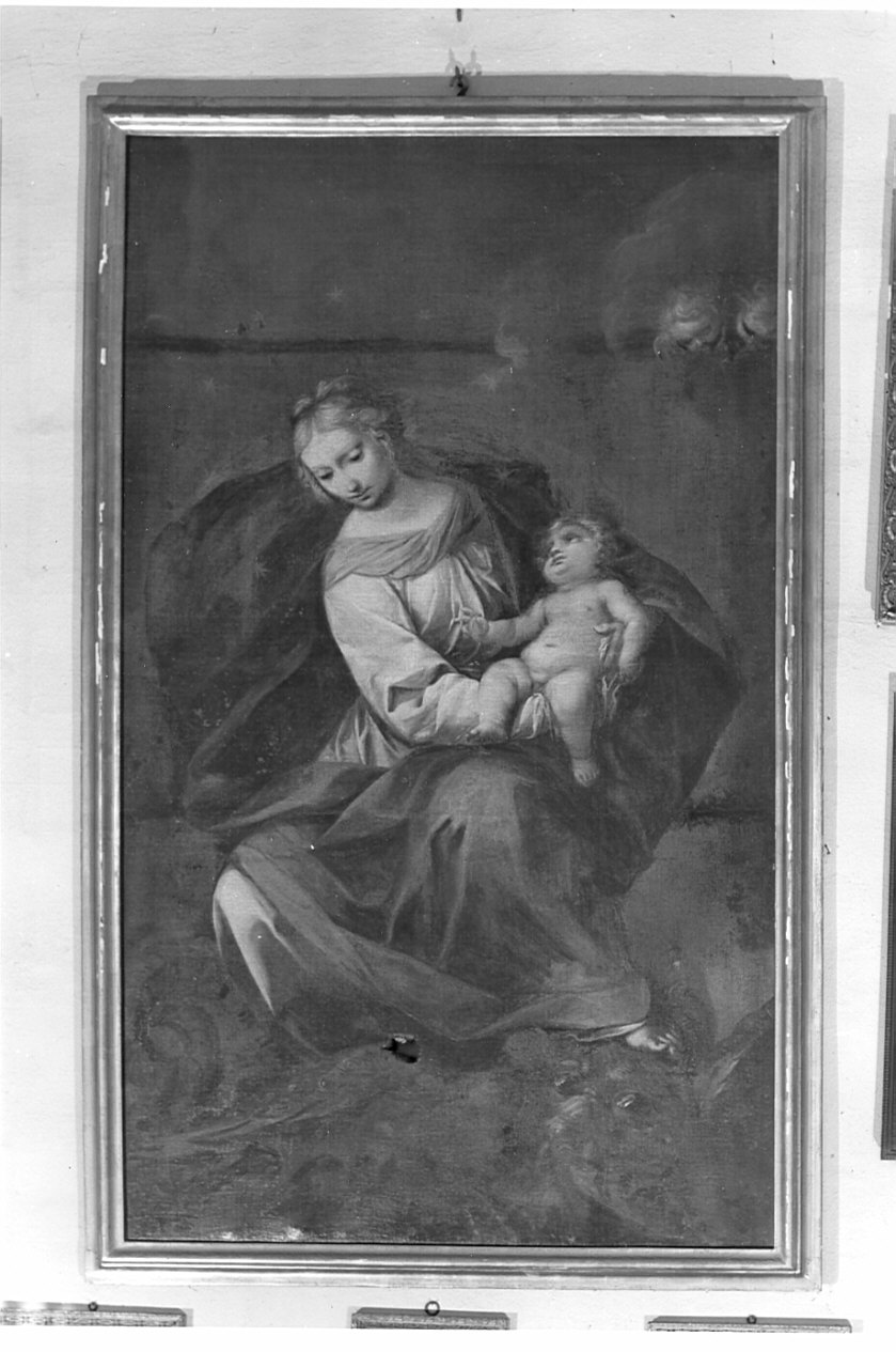 Madonna con Bambino (dipinto, opera isolata) - ambito lombardo (seconda metà sec. XVII)