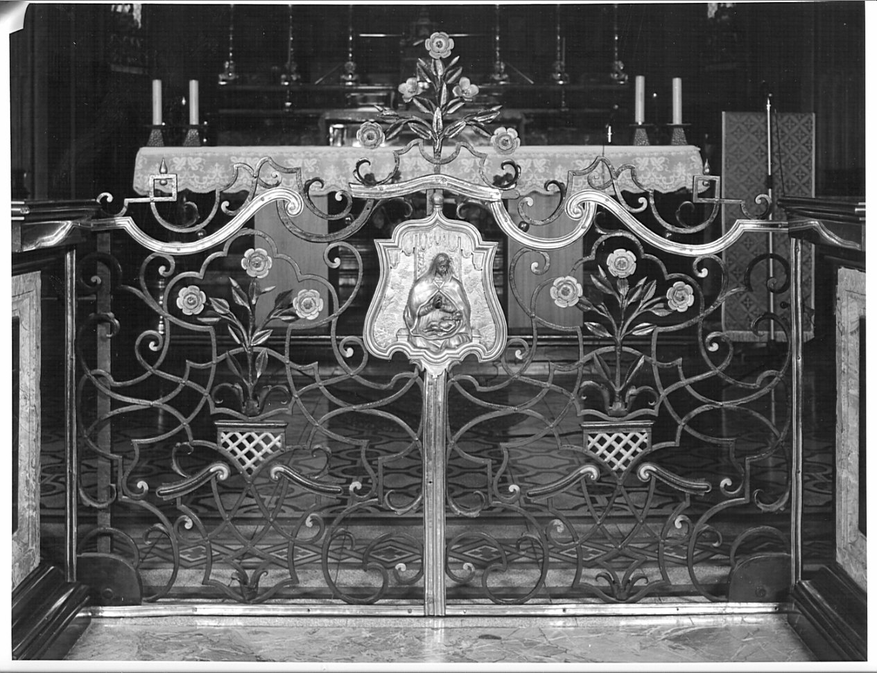 cancello di balaustrata, opera isolata - bottega italiana (inizio sec. XX)