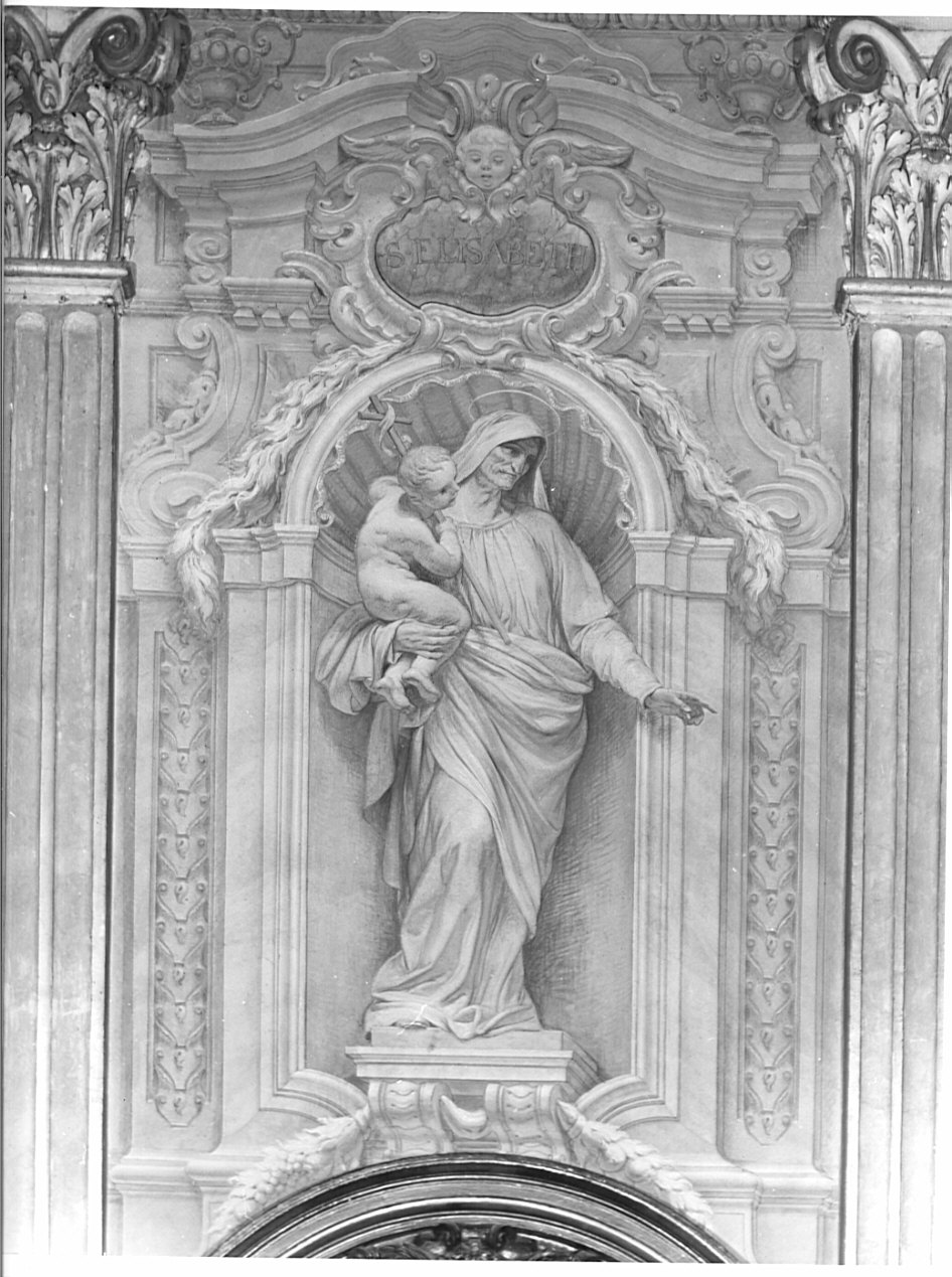 Santa Elisabetta (dipinto, elemento d'insieme) di Cresseri Gaetano (sec. XX)